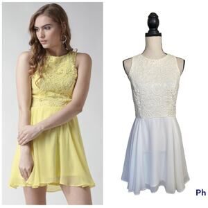 New Look Lace Fit and Flare Skater Dress